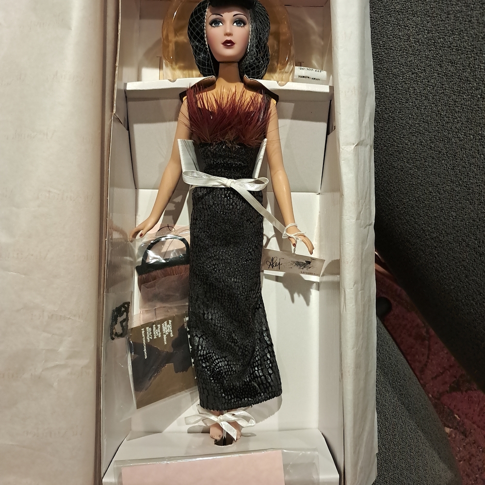 Chic Black and Brown Fashion Doll